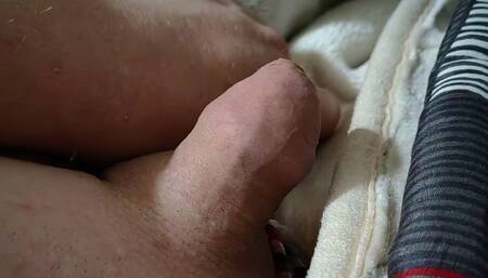 Big Cock Masturbation in Bed
