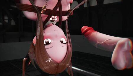 Tied up Hentai Bondage Blowjob Type Lo Mmd 3D Brown Hair Color Edit Smixix
