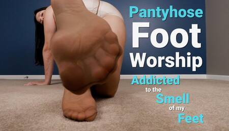 Pantyhose Foot Worship Addicted to the Smell of My Feet - Kylie Jacobsx - MP4 1080p HD