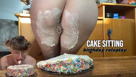 Messy Cake Sitting Birthday Role Play