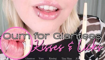 Cum for Giantess Kisses and Licks - HD - The Goddess Clue, Giantess Vore, Tiny Man, Countdown JOI, Mesmerize, Kissing and Licking