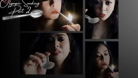 CUSTOM- Olympic Smoking PART 2- Chainsmoking 5 white cigarettes in a row- POV RP DOMINATION - AUDIBLE