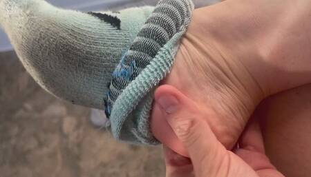 Filthy Gym Sock Removal