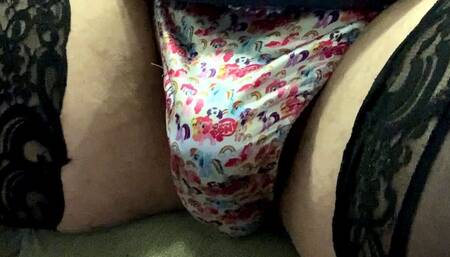 My Little Pony Satin Thong Bulge Play, Jerk & Cum