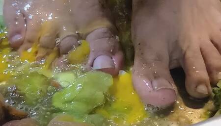 Tomatoes get the squish and rinse treatment