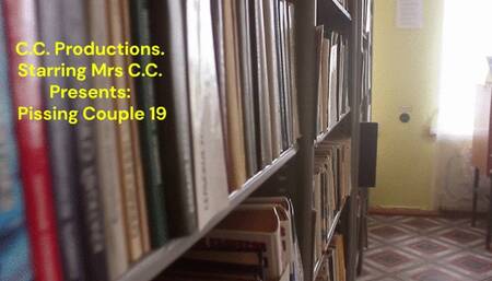 Pissing Couple 19-In the Library V3