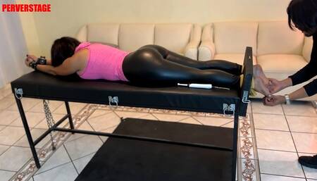 Kassandra tied on the rack and tickled mercilessly MP4