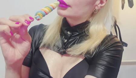 Colourfull Lollipop in My mouth