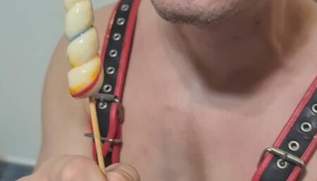 I suck and lick Lollipop