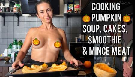 Cooking and baking topless pumpkin dishes