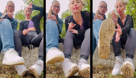 Me and my friend are out for a walk with u (pov) our dog