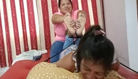 Airam hogtie tickling