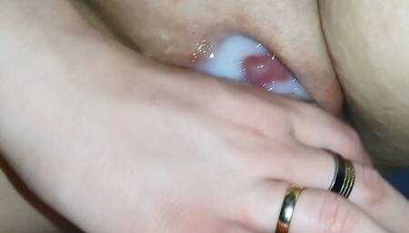 Creaming Her Pussy with a Little Helping Hand