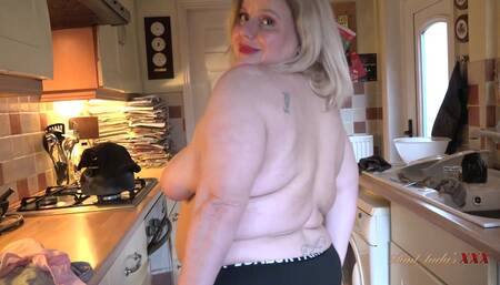 AuntJudysXXX - Your BBW Wife Megan Sucks Your Cock in the Kitchen POV