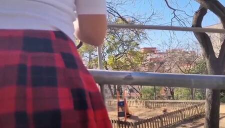 Call My Friend Play with Me and Control Pussy Outdoors Squirt a Lot