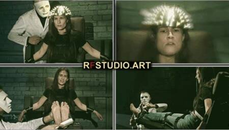 Praskovya Meets the Mad Doc - Psy Helmet Turns Her Into His Tickling Toy (HD 720p MP4)