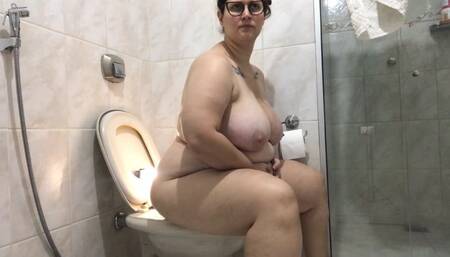 Another day of Alexyah's bathroom routine