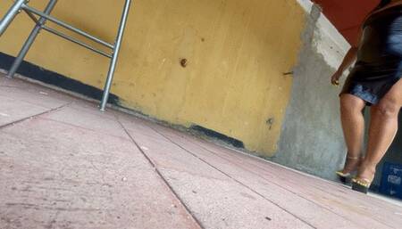 Balbina Divine JOI in sexy clear and Black Mules