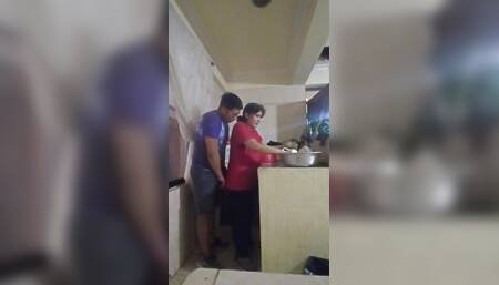 Fucking in the Kitchen From My Wife, I Fuck the Cook
