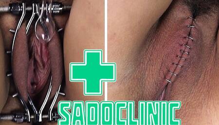 Sadoclinic 1 - Doctor Mephisto Closed up Naughty Masochist's Pussy with Surgical Staples