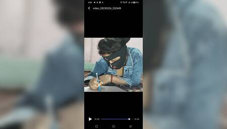 Indian College Girl Tuition Class with Boyfriend