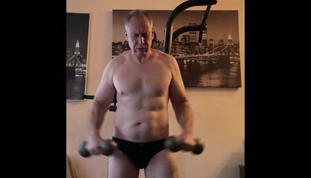 Mature Man Playing with Cock