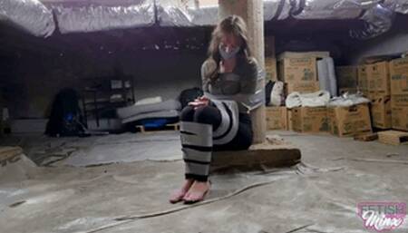 Ella Raine - Taped and Gagged In His Basement (WMV Format)