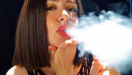 Pleasuring my lungs in front of you (a little bf experience) with 2 Marlboro Red 100s ;) Muaa xx