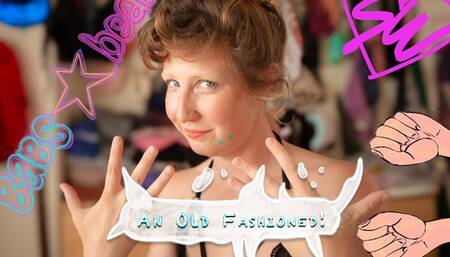 An Old Fashioned!: Babs Bear gives a handjob