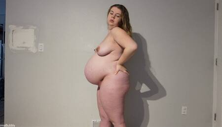 Overdue Pregnant Body Worship