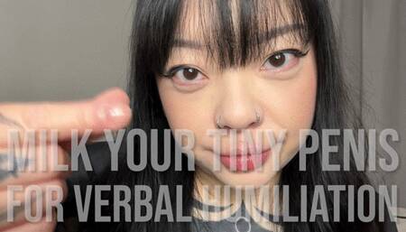 Milk Your Tiny Penis For Verbal Humiliation