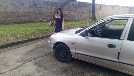 Barefoot and with ideal fisherman network stockings (3)