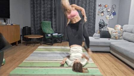 THE BOSTON CRAB HOLD WITH BLONDIE FW