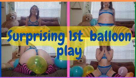 1st balloon looner girl video squirt