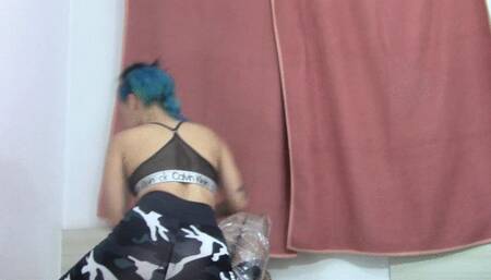 Delicate New Princess with her hot ass smothering her stupid slave Part 3 By Polly Jordan and Daniel Santiago