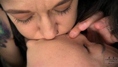 Sinn Sage And Indica Jane's CPR Practice - Mouth To Mouth Nose Pinching Lip Licking Kissing Girls Cardiopulmonary Resuscitations Breath Play