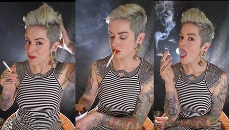 I put my hair up into a fauxhawk while dangling a VS120 and talk about my history of hairstyles