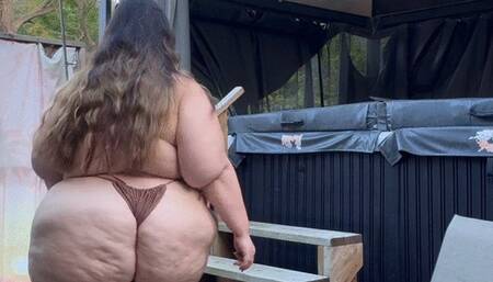 Bikini Bouncing in the Backyard