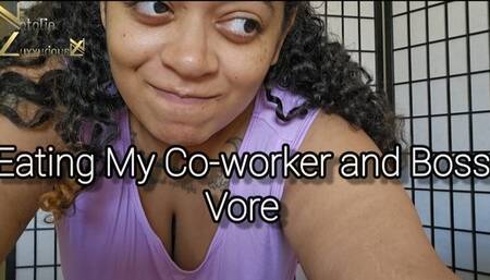Eating My Coworker and Boss Vore Fantasy 4k