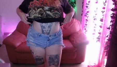 take off clothes and tease you