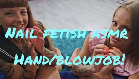 NAIL  ASMR! BLOWJOB AND SPIT PLAY!