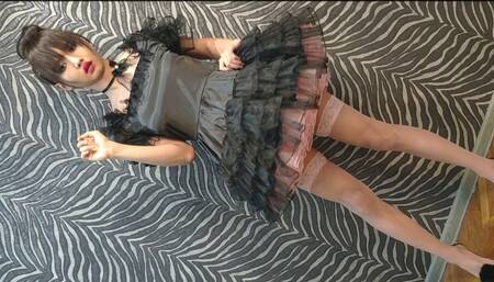Sexy Barbie Tgirl Sissy in High Heels and Sexy Dress