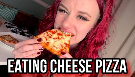Eating Cheese Pizza