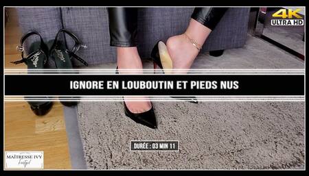 Ignore en Louboutin et pieds nus 4K