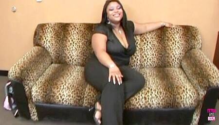 Interviewing The Busty Ebony Bbw Mika Lee Ends In A Passionate Banging Session And Cumshot
