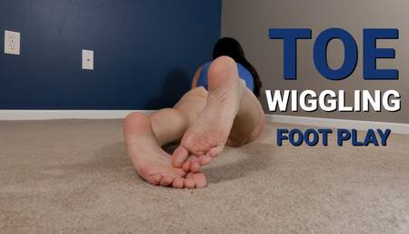 Barefoot Toe Wiggling Foot Play While Reading a Book - Kylie Jacobsx - WMV 1080p HD