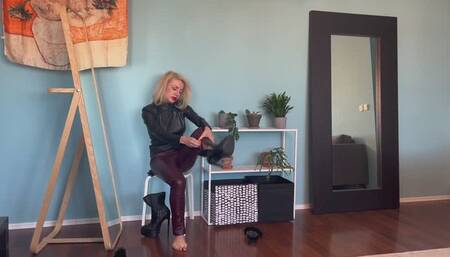 How I enjoy my leather clothes