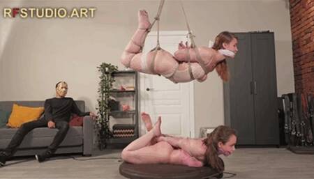 Arina and Patty - The Two-Storied Hogtie for Two Cuties (FULL HD MP4)