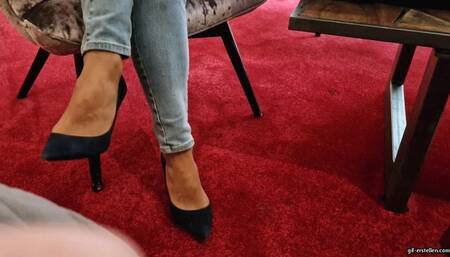 dirty nylon soles in the hotel lobby HD wmv 1920x1080