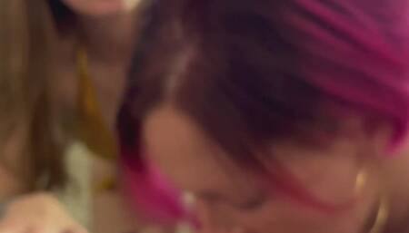 Oaklyn & Mariah Give a Double BJ